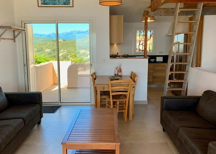 بيت للعطل Maison 4 Pieces, Vue Panoramique, Piscine, Climatisation, Pres De Palombaggia بورتو فيكشْيو